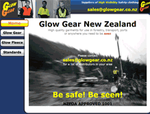 Tablet Screenshot of glowgear.co.nz